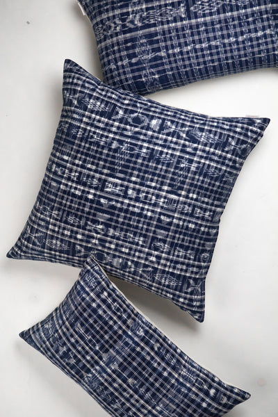 Vintage Ikat Plaid Pillow lll