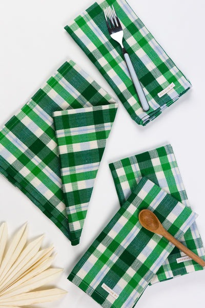 Josefina Plaid Dinner Napkins Set