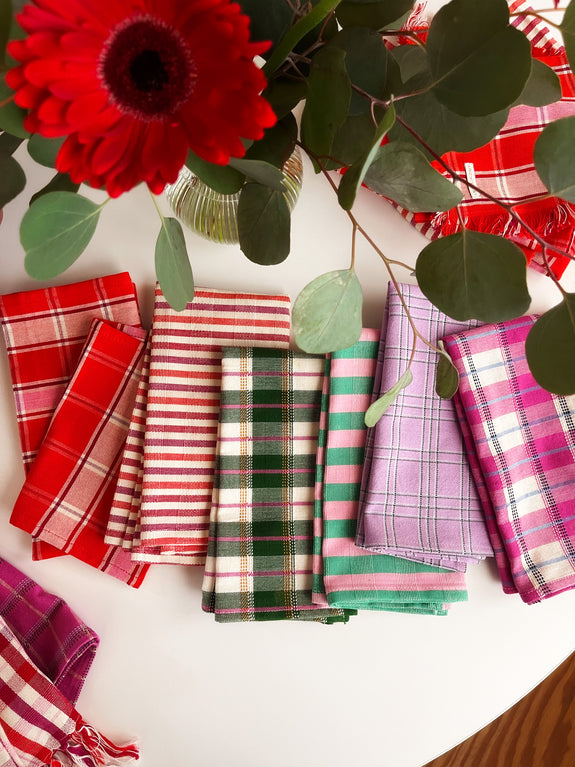 Camila Plaid Dinner Napkin Set