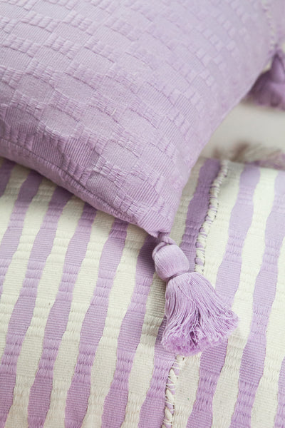 Antigua Pillow - Light Lavender Solid