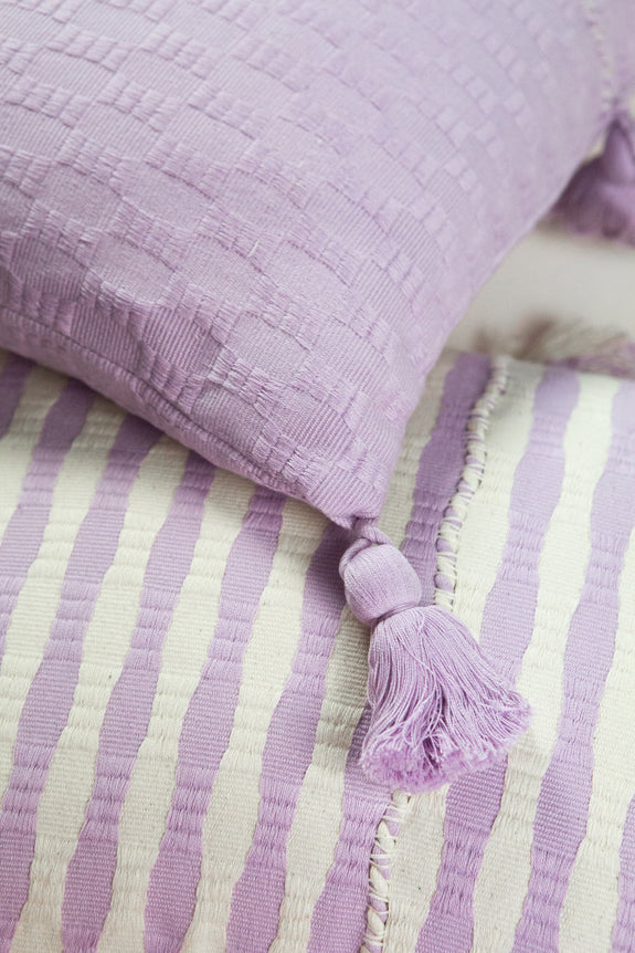 Backordered: Antigua Pillow - Light Lavender Solid