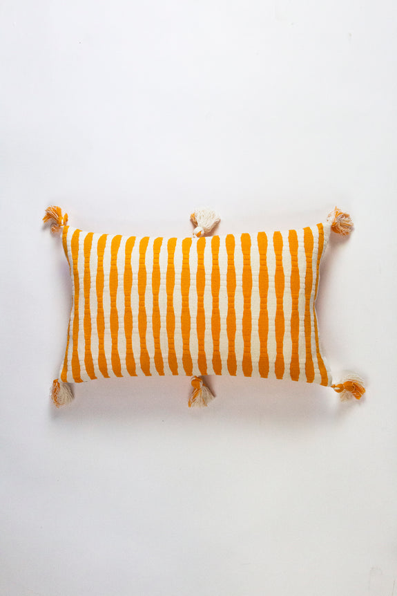 Antigua Pillow - Orange Striped
