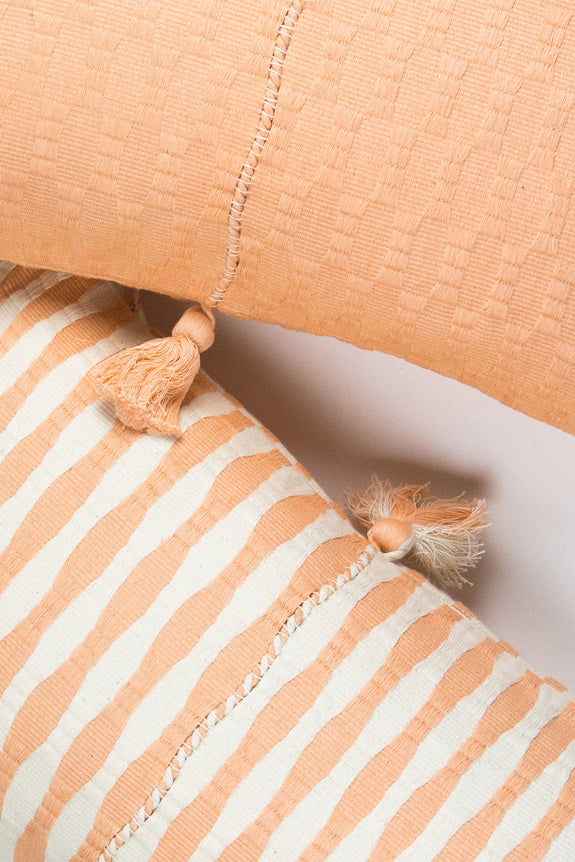 Backordered: Antigua Pillow - Peach Solid