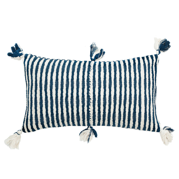 Antigua Pillow - Dark Teal Blue