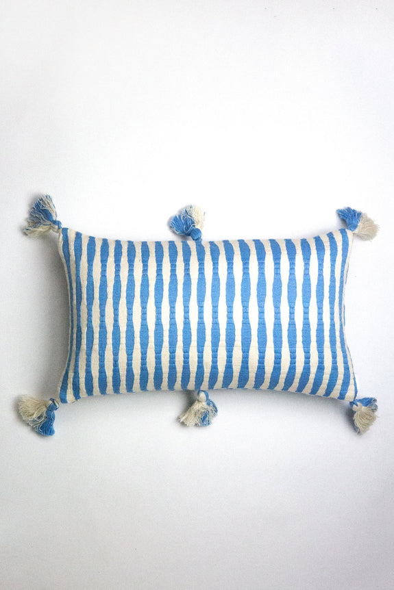 Antigua Pillow - Sky Blue Striped
