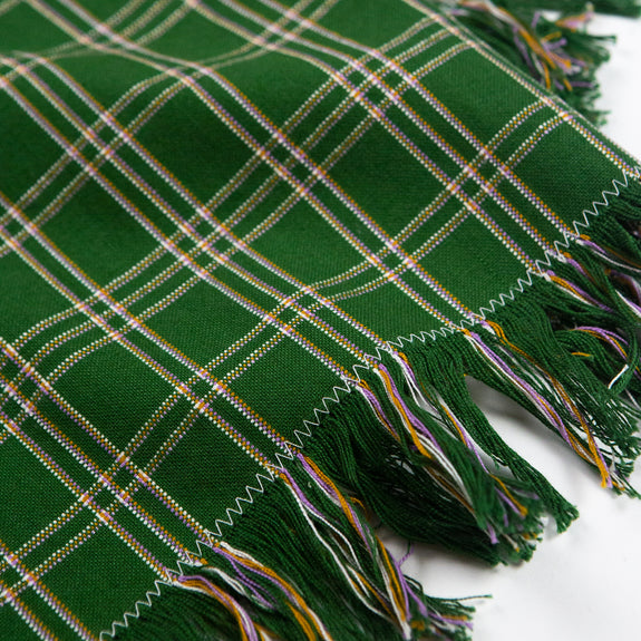 Chiapas Plaid Forest Green Kitchen Towel