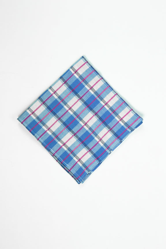 San Andres Gingham Blue & White Napkins