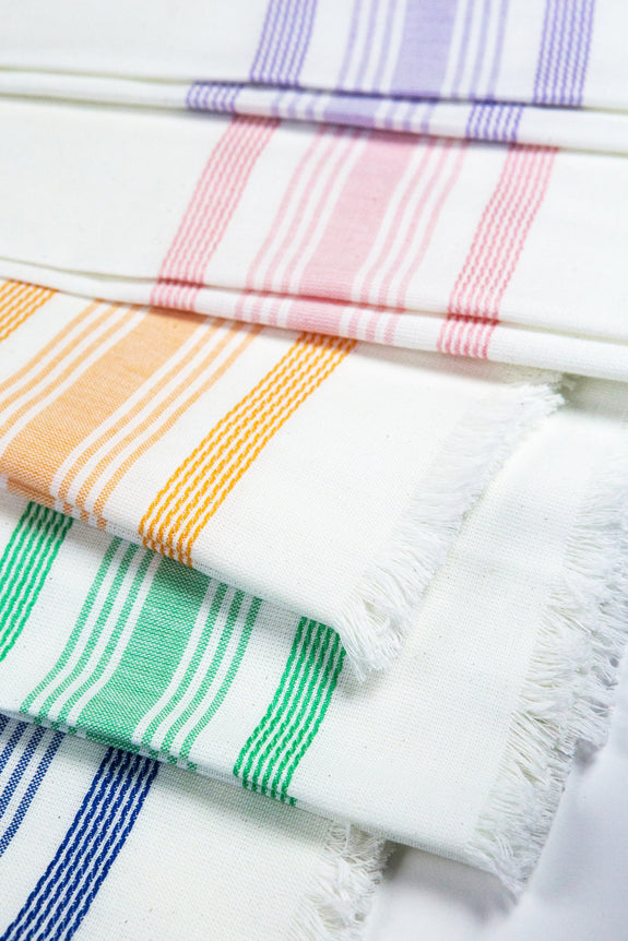 White & Blue Kitchen Towel