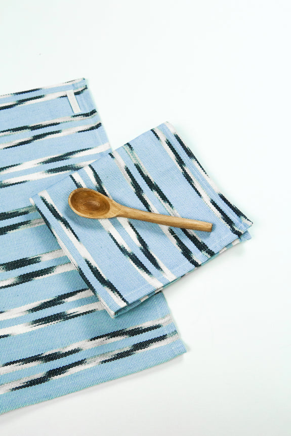 Xela Light Blue Jaspe Party Napkins