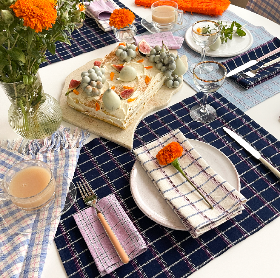 Pumpkin Spice Cake & Fall Textiles