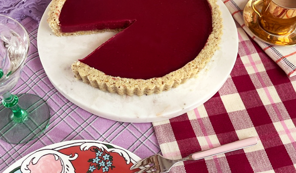 A cranberry tart