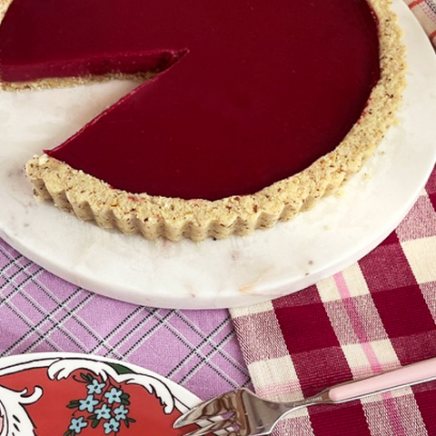 A cranberry tart