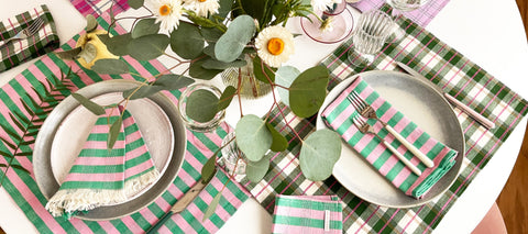 Pink, Lilac and Green for Holiday