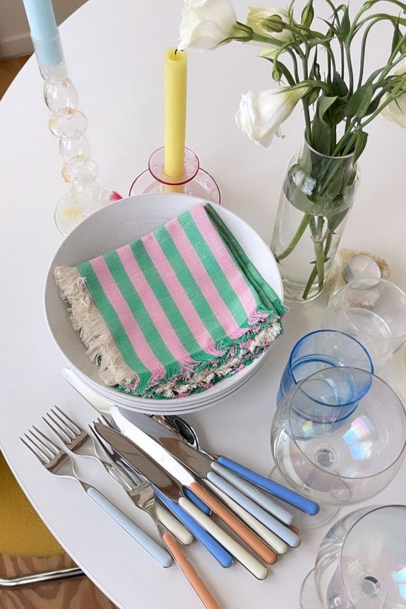 Flora Stripe Party Napkin Set