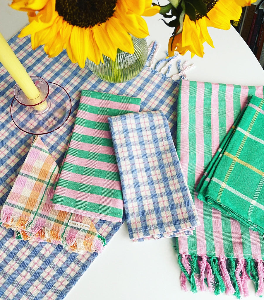 Flora Stripe Napkin Set - Archive New York