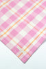 Abigail Plaid Dinner Napkin in Bubblegum - Archive New York