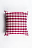 Abigail Cranberry Plaid Pillows - Archive New York