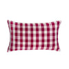 Abigail Cranberry Plaid Pillows - Archive New York