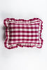 Abigail Cranberry Plaid Pillows - Archive New York