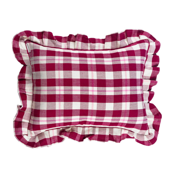 Abigaill Plaid Ruffle Pillow