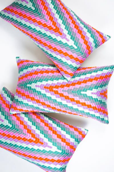 Almolonga Zig Zag Pillow - Orange Multi
