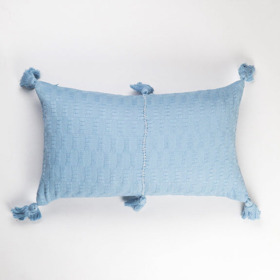 Antigua Pillow - Baby Blue Solid