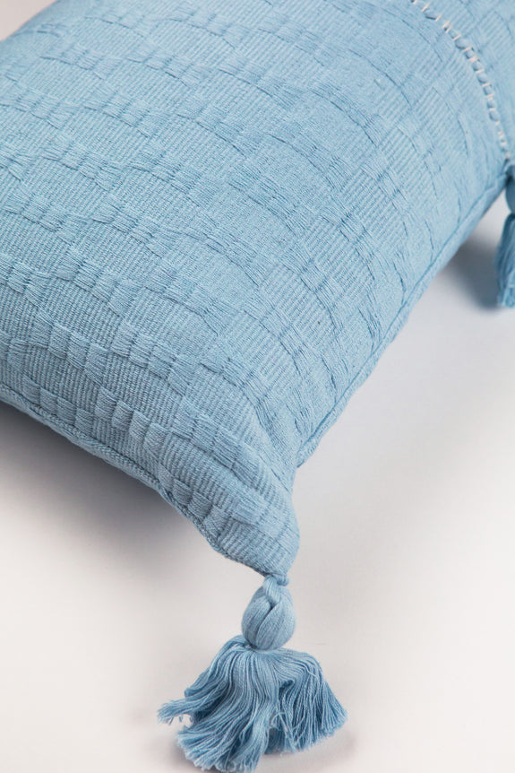 Antigua Pillow - Baby Blue Solid