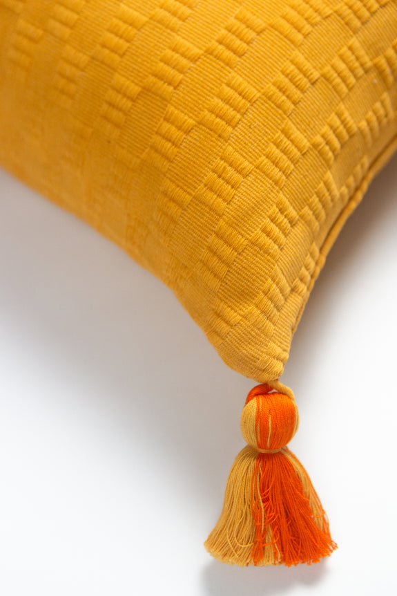 Antigua Pillow - Tangerine Colorblocked