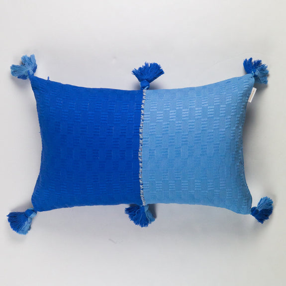 Antigua Pillow - Blue Colorblocked