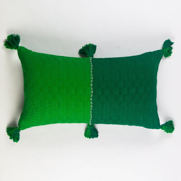 Antigua Pillow - Green Colorblocked