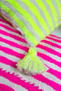 Antigua Pillow - Neon Pink and Yellow - Archive New York