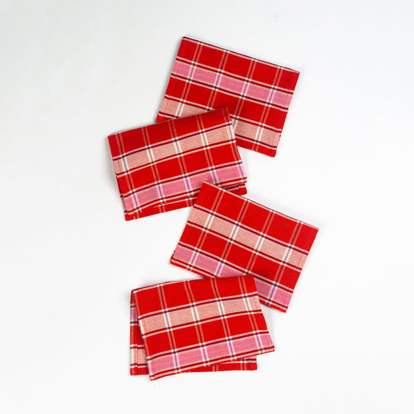 Camila Plaid Cocktail Napkins