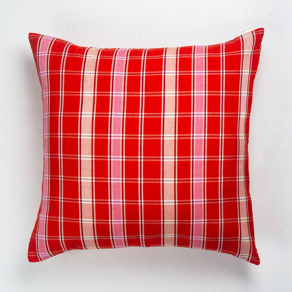 Camila Plaid Square Pillow