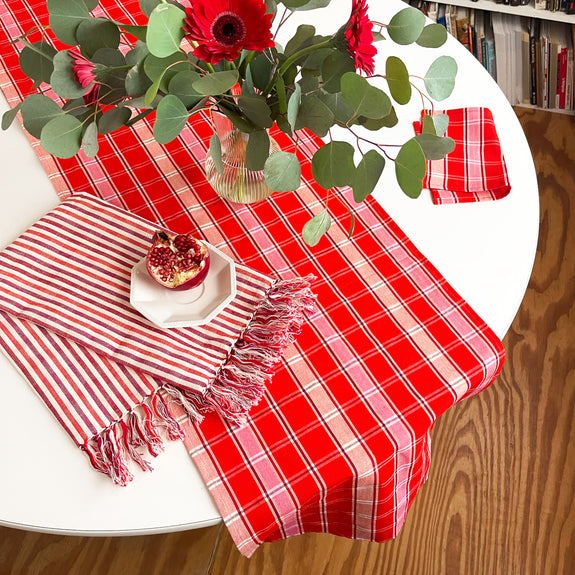 Camila Plaid Table Runner