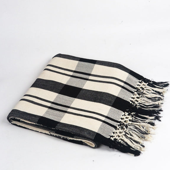 Cecilia Striped Cotton Throw Blanket