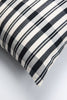 Cecilia Black and Ivory Striped Plaid Pillow - Archive New York
