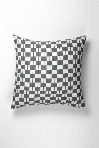 Sujani Pillow - Black & White Checkered Pillow