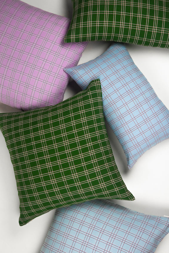 Chiapas Plaid Lilac Pillow 20" x 20"