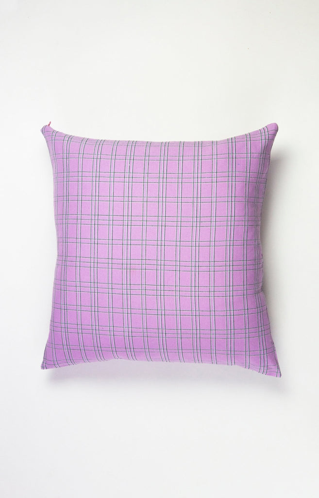 Chiapas Plaid Lilac Pillow - Archive New York