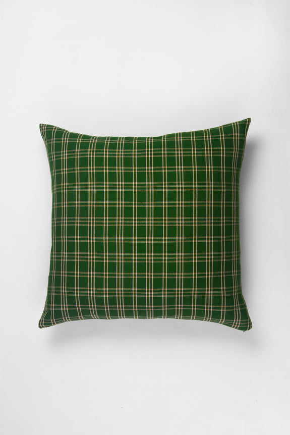 Chiapas Plaid Forest Green Pillows