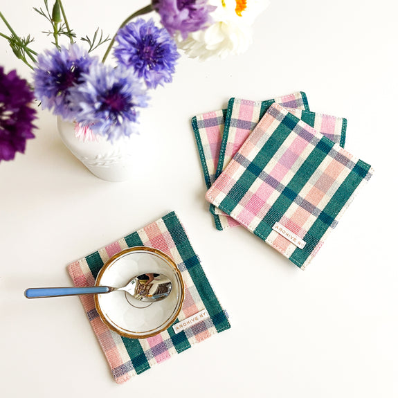 Lola Plaid Coasters