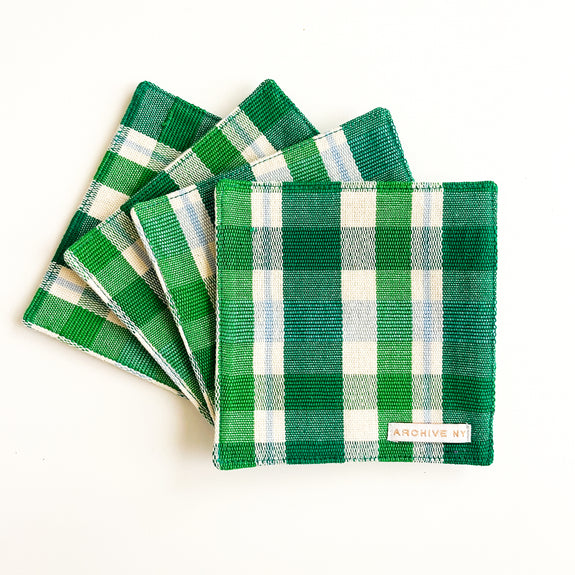 Josefina Plaid Coasters