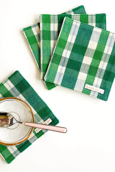 Josefina Plaid Coasters