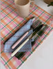 San Andres Gingham Forest & White Napkins - Archive New York