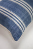 Vintage Light Washed Denim Striped Pillow - Archive New York