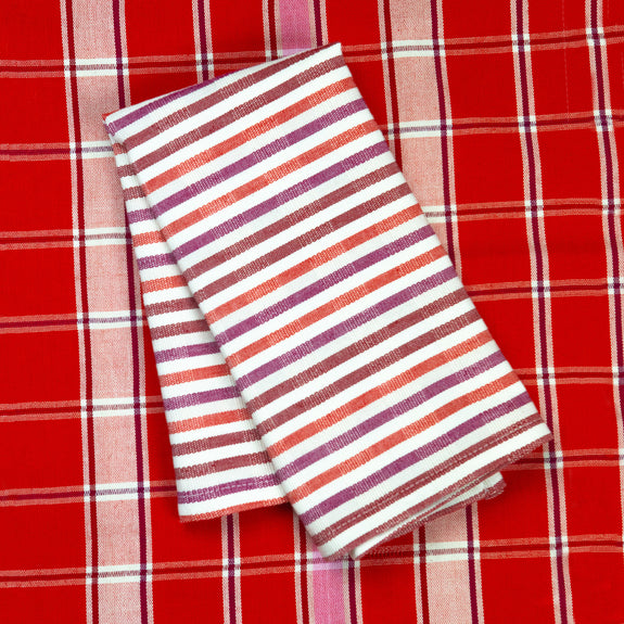 Elina Striped Dinner Napkin