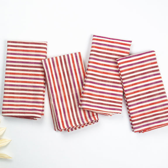 Elina Striped Dinner Napkin