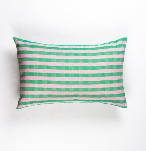 Flora Stripe Rectangle Pillow