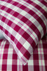 Abigail Cranberry Plaid Pillows - Archive New York
