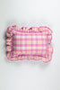 Abigail Bubblegum Pink Plaid Pillow - Archive New York